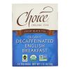 Choice Organic Black Tea - Decaffeinated English Breakfast - Case Of 6 - 16 Bags