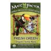 Mate Factor Fresh Green Organic Yerba Mate Tea Bags - Case Of 6 - 24 Bag