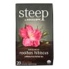 Steep By Bigelow Organic Rooibos Hibiscus Tea - Case Of 6 - 20 Bags